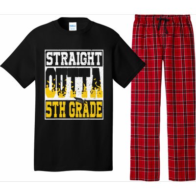 Straight Outta 5th Grade Graduation Teachers Pajama Set