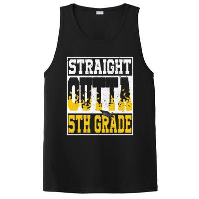 Straight Outta 5th Grade Graduation Teachers PosiCharge Competitor Tank