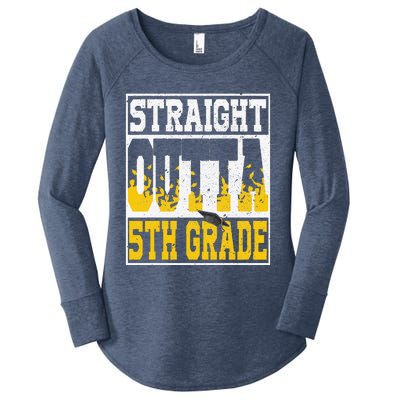 Straight Outta 5th Grade Graduation Teachers Women's Perfect Tri Tunic Long Sleeve Shirt