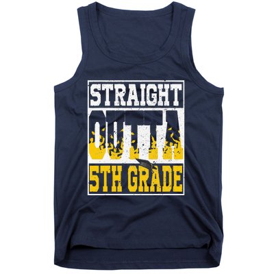 Straight Outta 5th Grade Graduation Teachers Tank Top