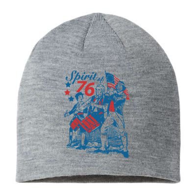 Spirit Of 76 Patriotic Vintage 4th Of July Sustainable Beanie