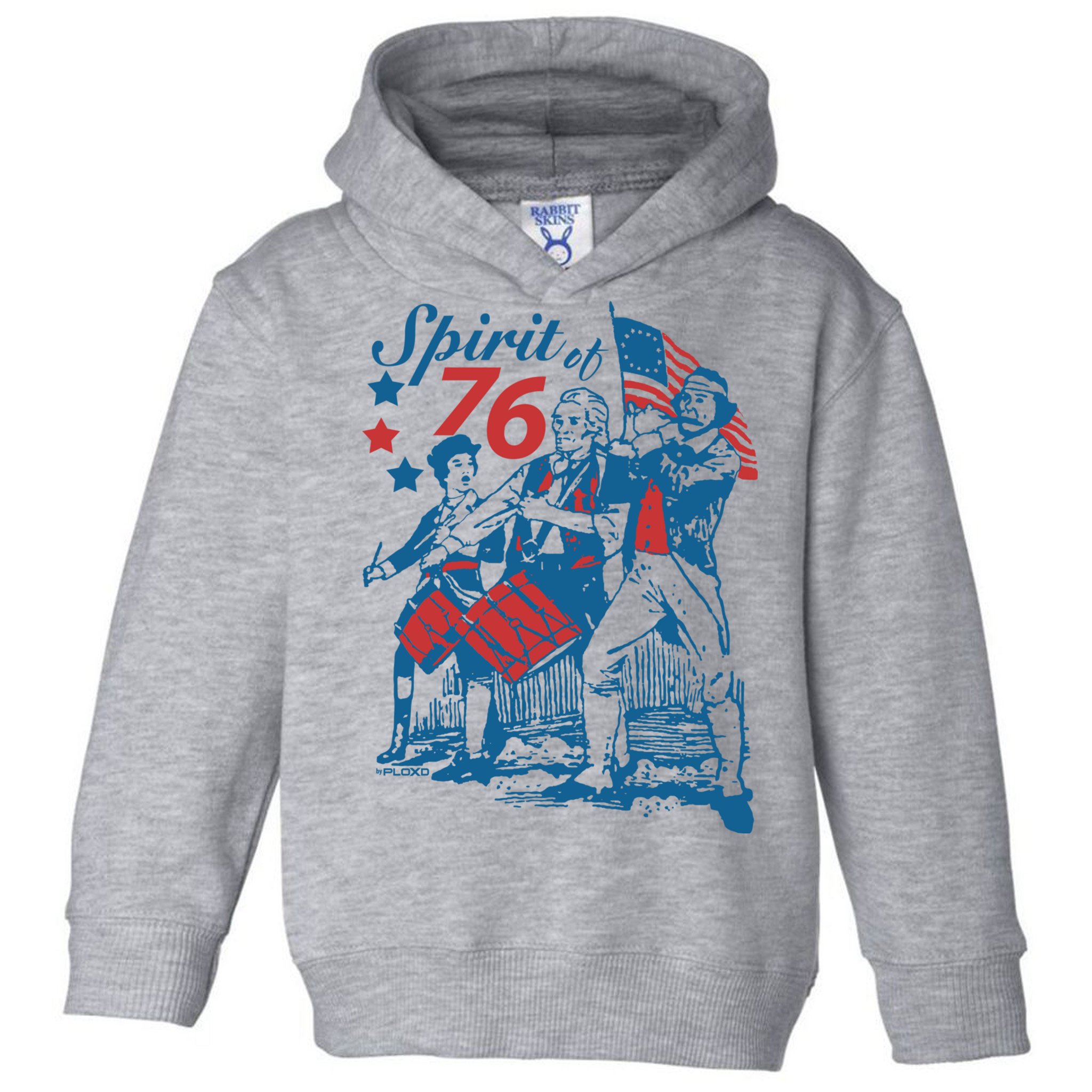Spirit Of 76 Patriotic Vintage 4th Of July Toddler Hoodie