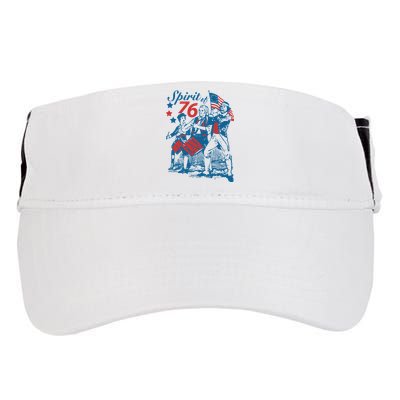 Spirit Of 76 Patriotic Vintage 4th Of July Adult Drive Performance Visor