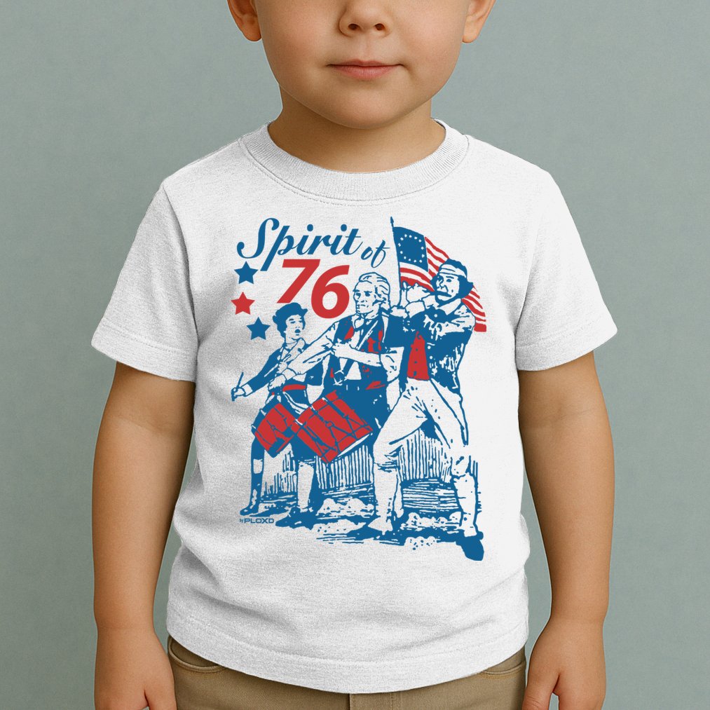 Spirit Of 76 Patriotic Vintage 4th Of July Toddler T-Shirt