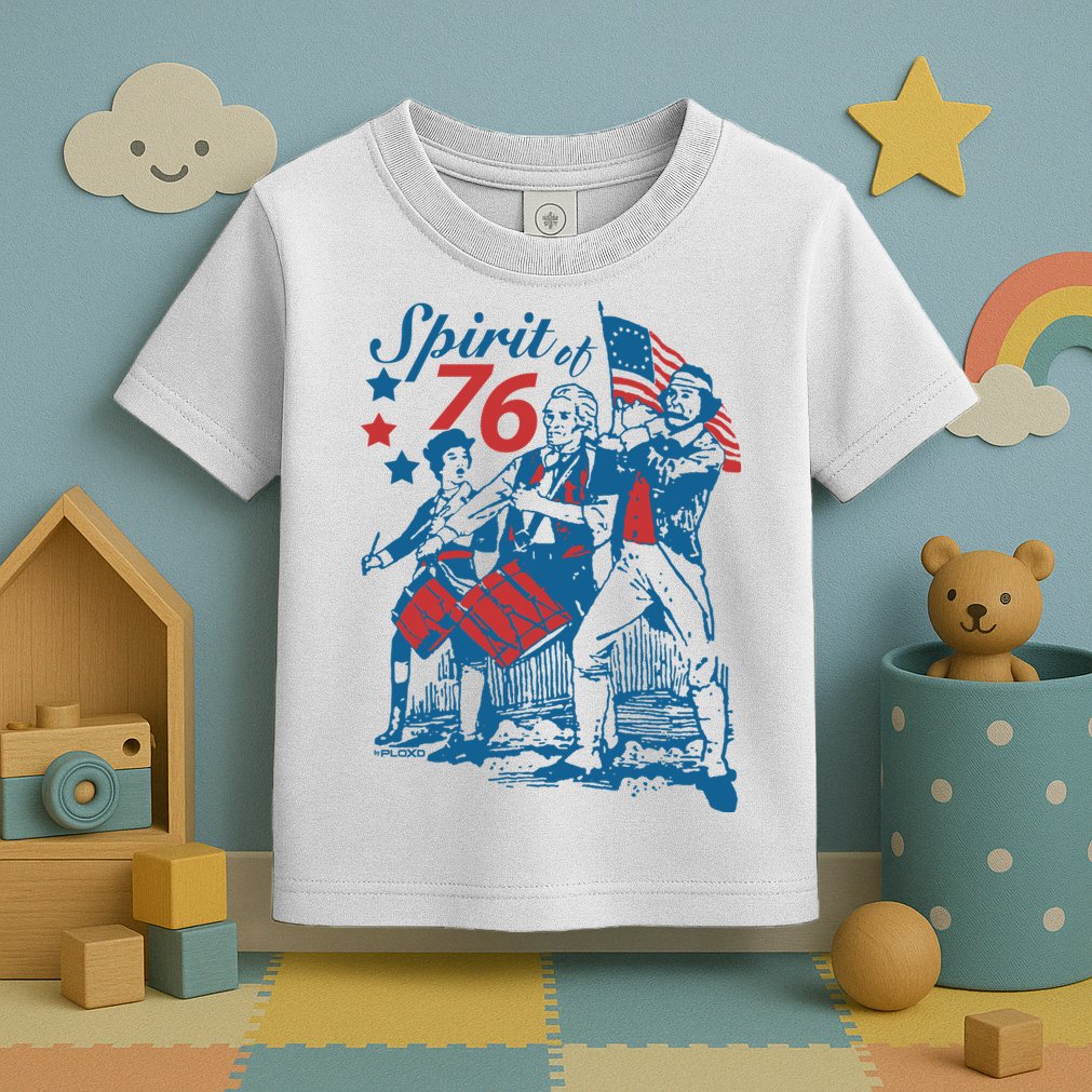Spirit Of 76 Patriotic Vintage 4th Of July Toddler T-Shirt