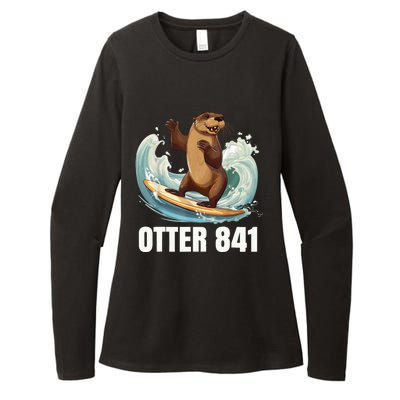 Surfing Otter 841 California Sea Otter 841 Womens CVC Long Sleeve Shirt