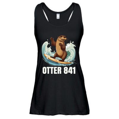 Surfing Otter 841 California Sea Otter 841 Ladies Essential Flowy Tank