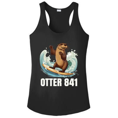 Surfing Otter 841 California Sea Otter 841 Ladies PosiCharge Competitor Racerback Tank