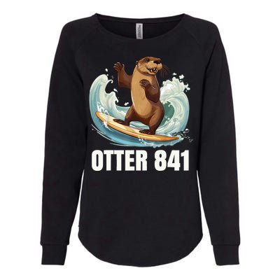 Surfing Otter 841 California Sea Otter 841 Womens California Wash Sweatshirt