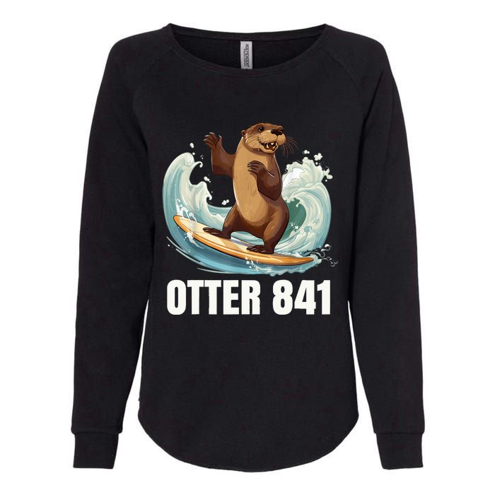 Surfing Otter 841 California Sea Otter 841 Womens California Wash Sweatshirt