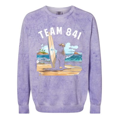 Surfing Otter 841 Otter My Way California Sea Otter Colorblast Crewneck Sweatshirt