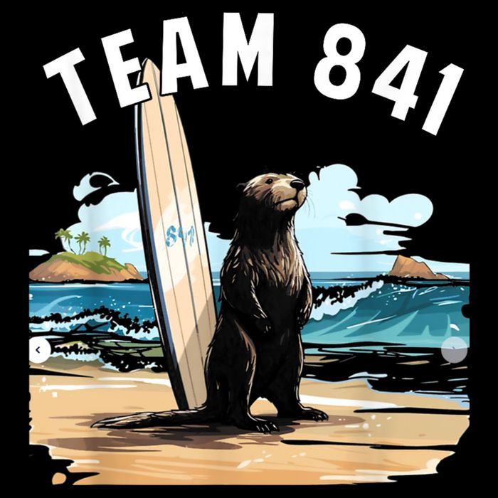 Surfing Otter 841 Otter My Way California Sea Otter Flexfit Unipanel Trucker Cap