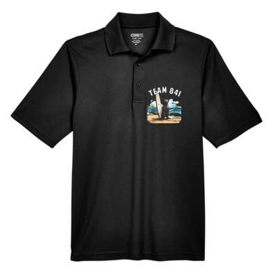 Surfing Otter 841 Otter My Way California Sea Otter Men's Origin Performance Pique Polo