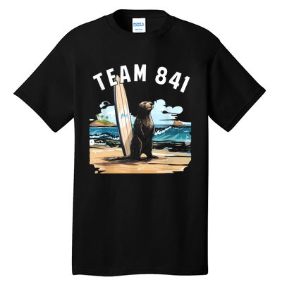 Surfing Otter 841 Otter My Way California Sea Otter Tall T-Shirt