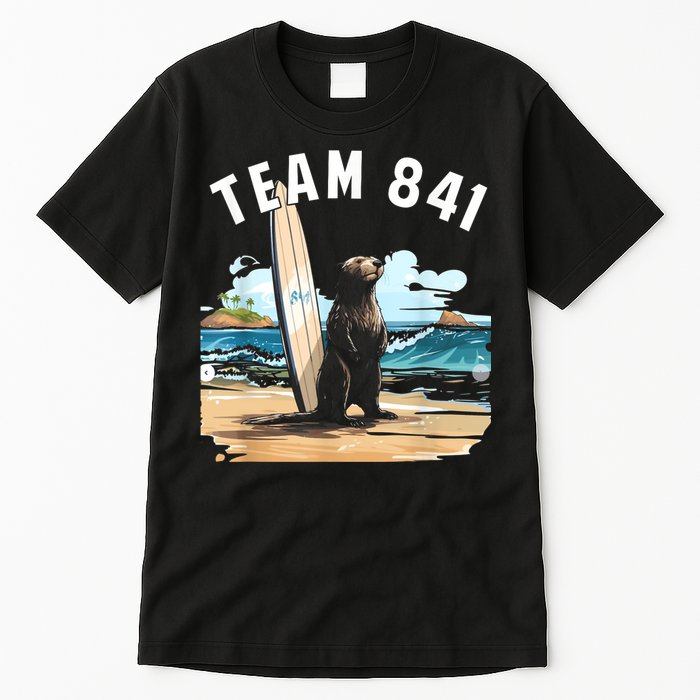 Surfing Otter 841 Otter My Way California Sea Otter Tall T-Shirt