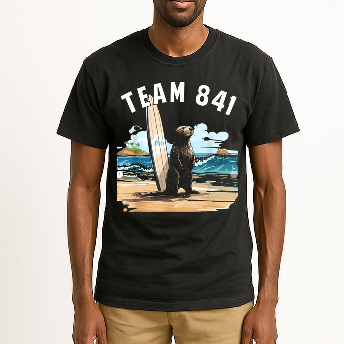 Surfing Otter 841 Otter My Way California Sea Otter Tall T-Shirt