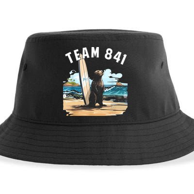 Surfing Otter 841 Otter My Way California Sea Otter Sustainable Bucket Hat