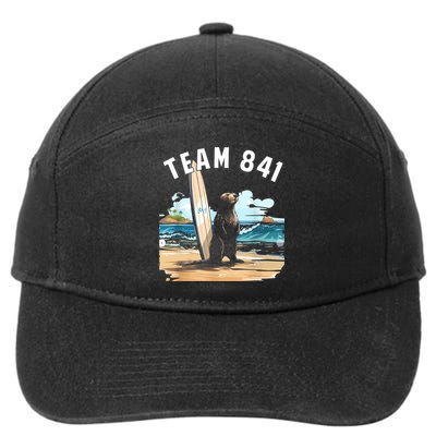 Surfing Otter 841 Otter My Way California Sea Otter 7-Panel Snapback Hat