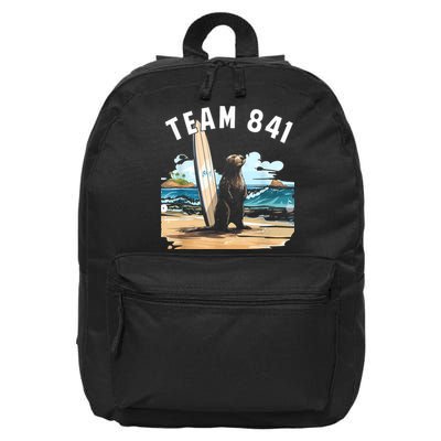Surfing Otter 841 Otter My Way California Sea Otter 16 in Basic Backpack