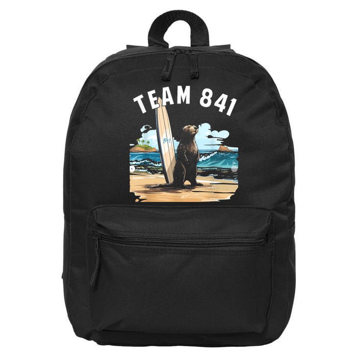Surfing Otter 841 Otter My Way California Sea Otter 16 in Basic Backpack