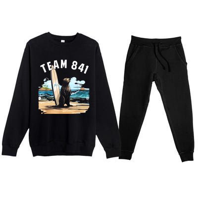 Surfing Otter 841 Otter My Way California Sea Otter Premium Crewneck Sweatsuit Set