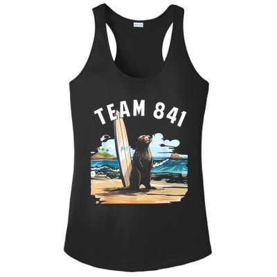Surfing Otter 841 Otter My Way California Sea Otter Ladies PosiCharge Competitor Racerback Tank