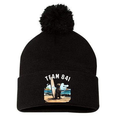 Surfing Otter 841 Otter My Way California Sea Otter Pom Pom 12in Knit Beanie