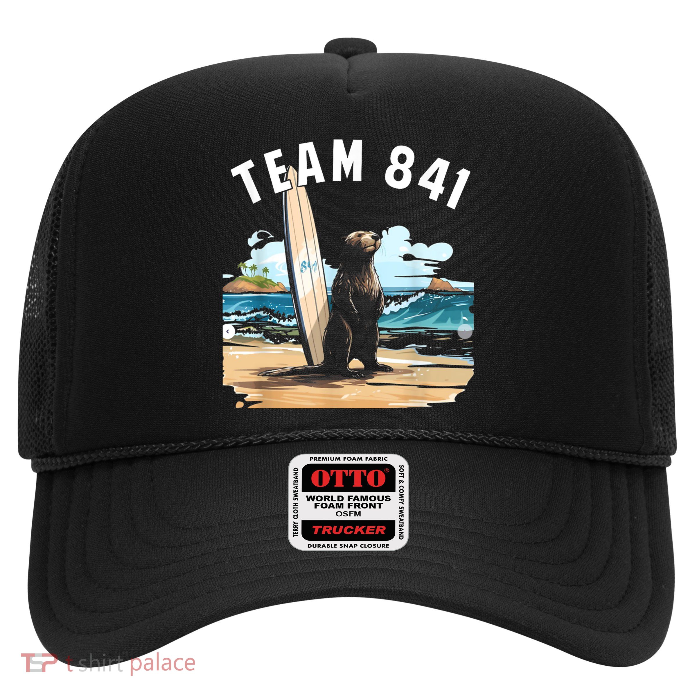 Surfing Otter 841 Otter My Way California Sea Otter Trucker Hat