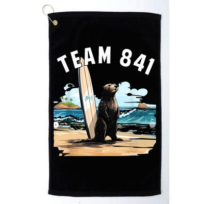Surfing Otter 841 Otter My Way California Sea Otter Golf Towel
