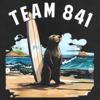 Surfing Otter 841 Otter My Way California Sea Otter Golf Towel