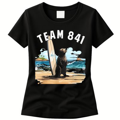 Surfing Otter 841 Otter My Way California Sea Otter Womens T-Shirt