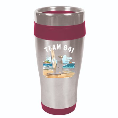 Surfing Otter 841 Otter My Way California Sea Otter 16oz Travel Tumbler