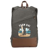 Surfing Otter 841 Otter My Way California Sea Otter Cotton Canvas Backpack