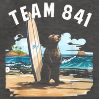 Surfing Otter 841 Otter My Way California Sea Otter Vector Backpack