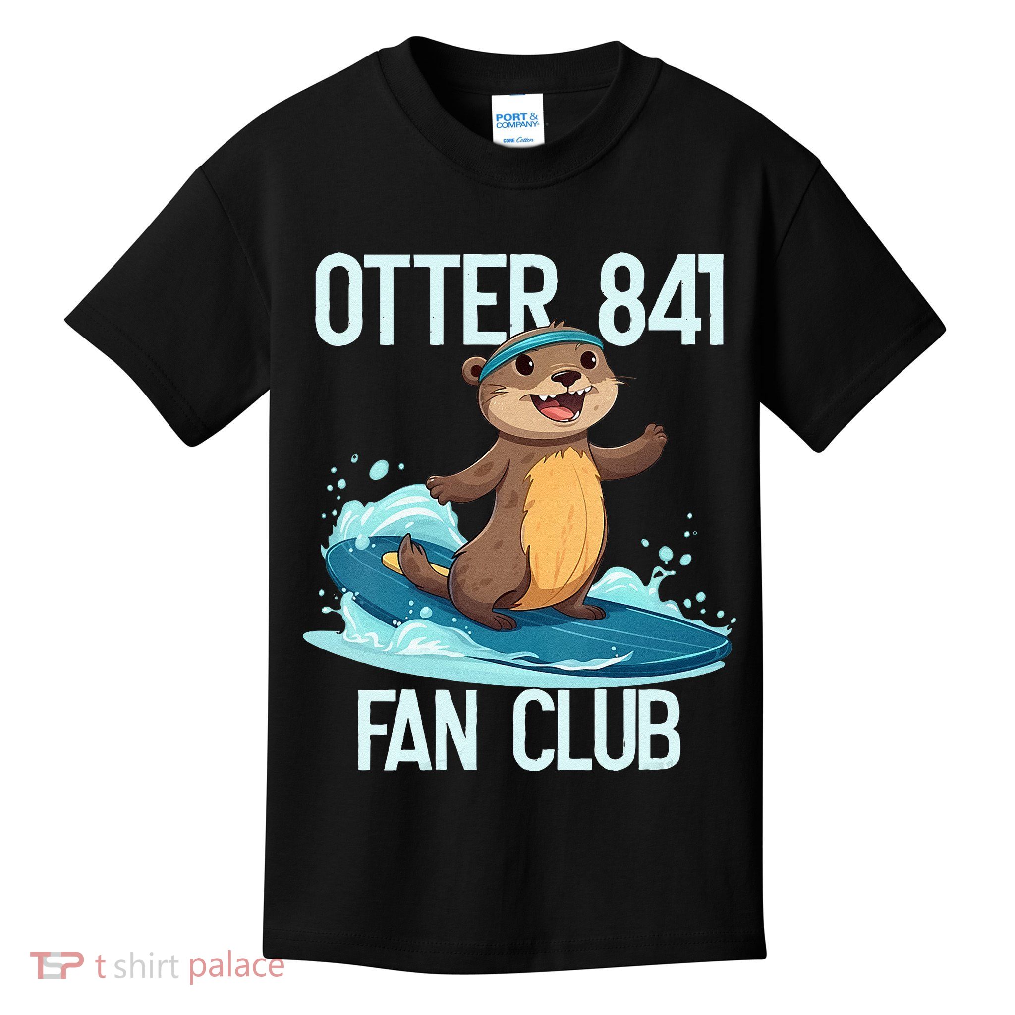 Surfing Otter 841 Fan Club Kids T-Shirt