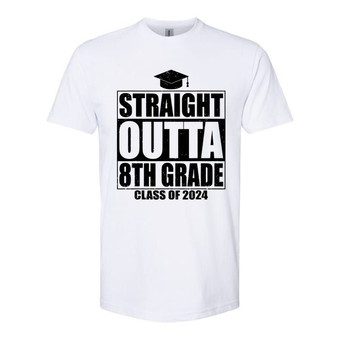 Straight Outta 8th Grade Graduation Class Of 2024 8th Grade Softstyle CVC T-Shirt