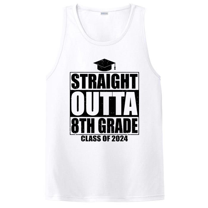 Straight Outta 8th Grade Graduation Class Of 2024 8th Grade PosiCharge Competitor Tank