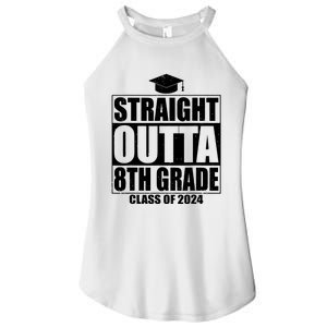 Straight Outta 8th Grade Graduation Class Of 2024 8th Grade Women’s Perfect Tri Rocker Tank