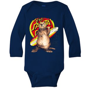 Surfing Otter 841 Otter My Way Dude California Otter 841 Baby Long Sleeve Bodysuit