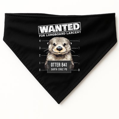 Surfing Otter 841 Wanted For Long Board Larceny Funny Cali USA-Made Doggie Bandana