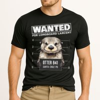 Surfing Otter 841 Wanted For Long Board Larceny Funny Cali Cooling Performance Crew T-Shirt