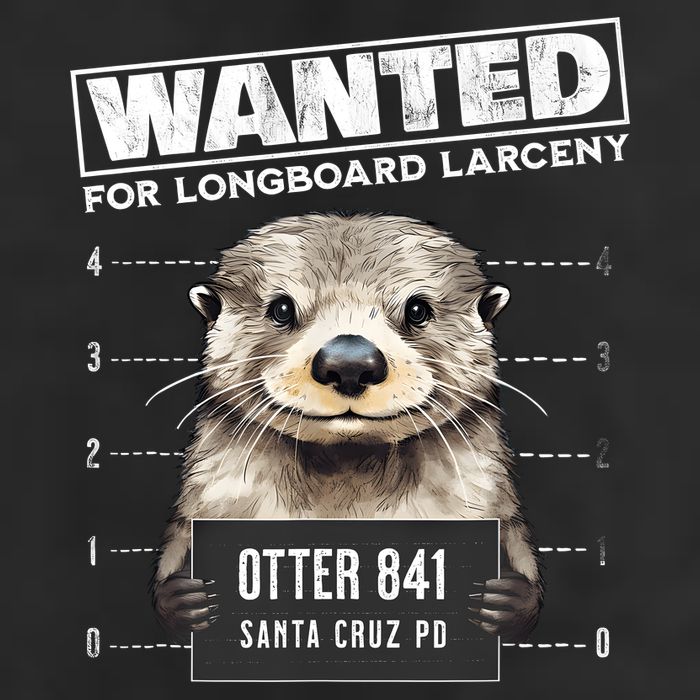 Surfing Otter 841 Wanted For Long Board Larceny Funny Cali Adult Drive Performance Visor