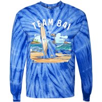 Surfing Otter 841 Otter My Way California Sea Otter Tie-Dye Long Sleeve Shirt