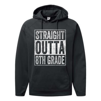 Straight Outta 8th Grade Performance Fleece Hoodie