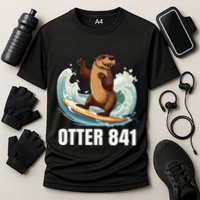 Surfing Otter 841 California Sea Otter 841 Cooling Performance Crew T-Shirt