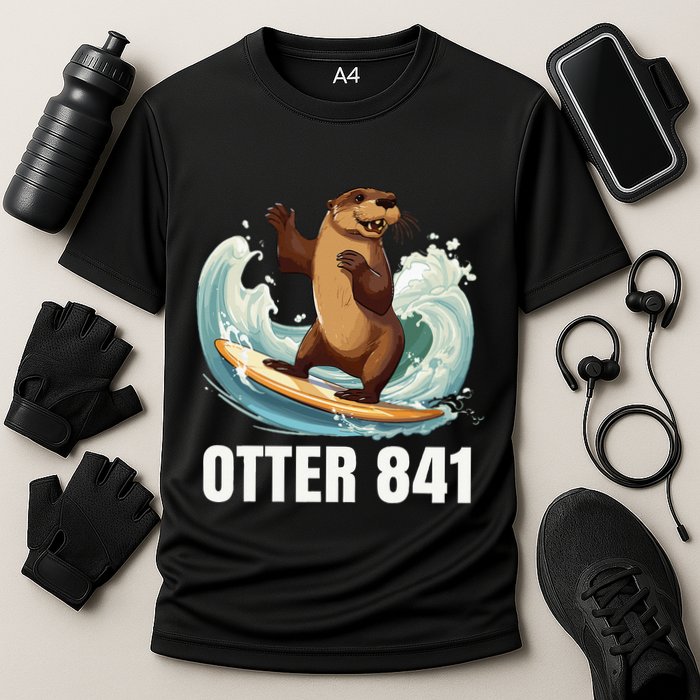 Surfing Otter 841 California Sea Otter 841 Cooling Performance Crew T-Shirt