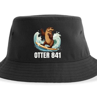 Surfing Otter 841 California Sea Otter 841 Sustainable Bucket Hat