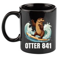 Surfing Otter 841 California Sea Otter 841 11oz C Handle Ceramic Mug