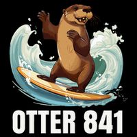 Surfing Otter 841 California Sea Otter 841 Drawstring Bag