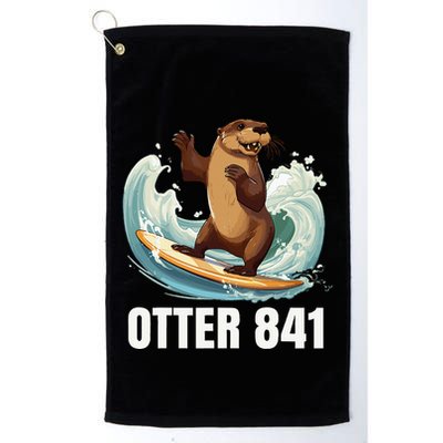 Surfing Otter 841 California Sea Otter 841 Golf Towel